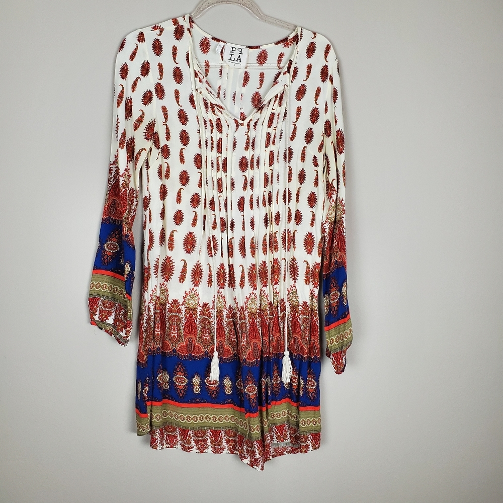 PPLA (PQLA) Boho Tunic Dress Sz S